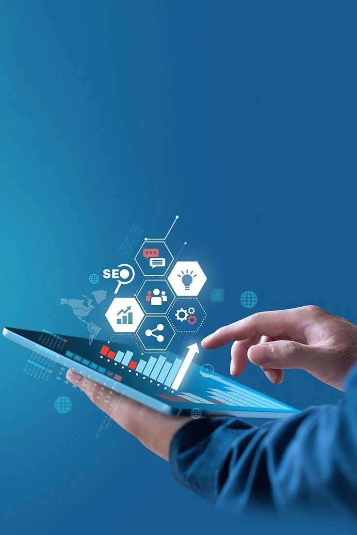 Digital analytics and SEO insights graphic