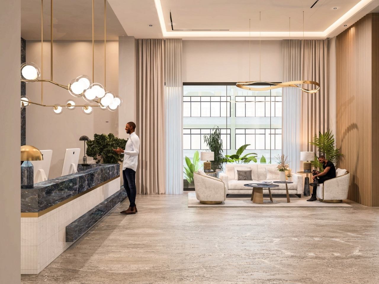 Reception and lounge area